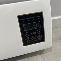 Photo of the unit set up in a bedroom